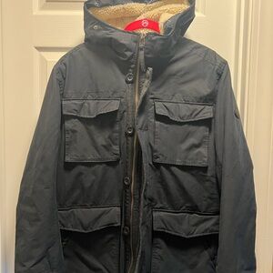 American Eagle Outfitters Black Military Field Jacket